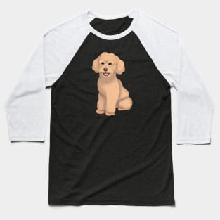 Apricot Toy Poodle Dog Baseball T-Shirt